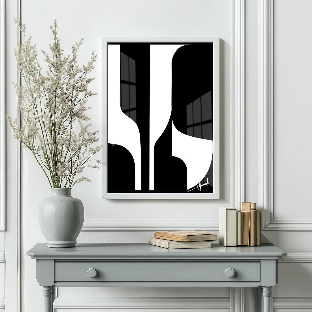 Silent Echoes – Black & White Art Statement